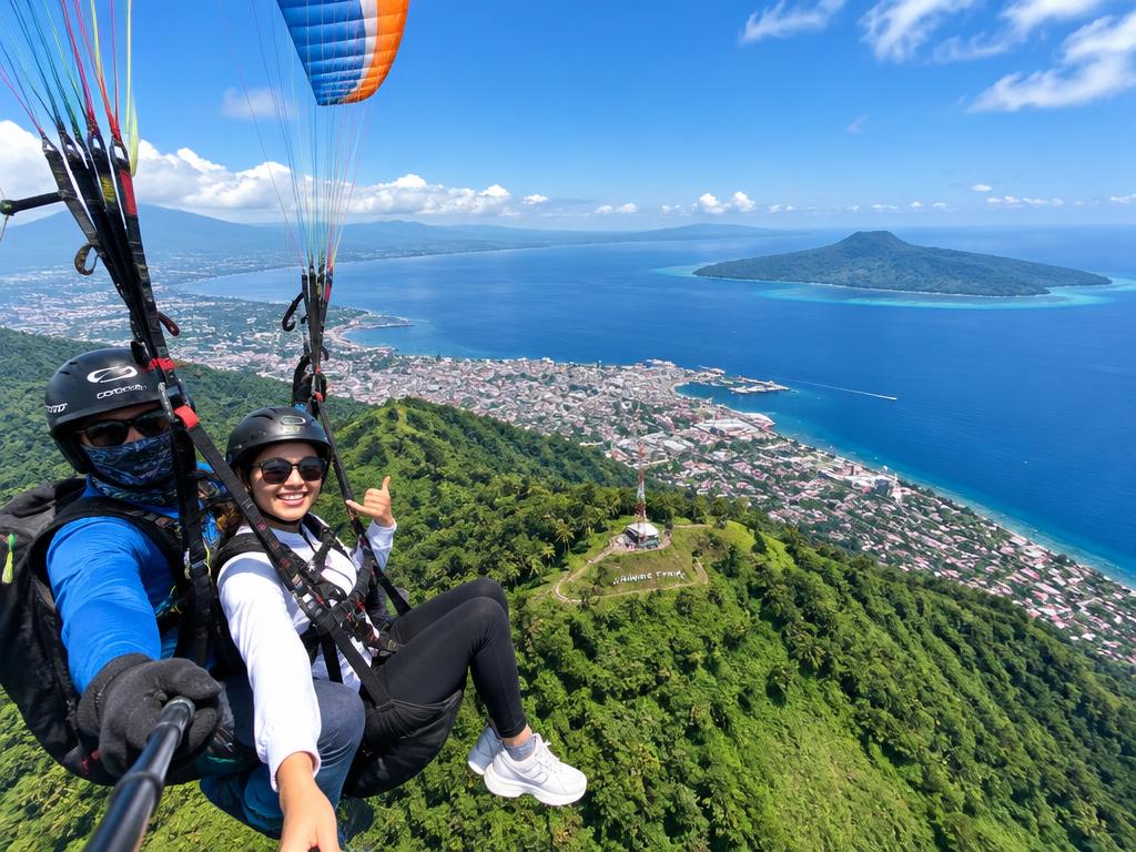 Paragliding Gunung Tumpa